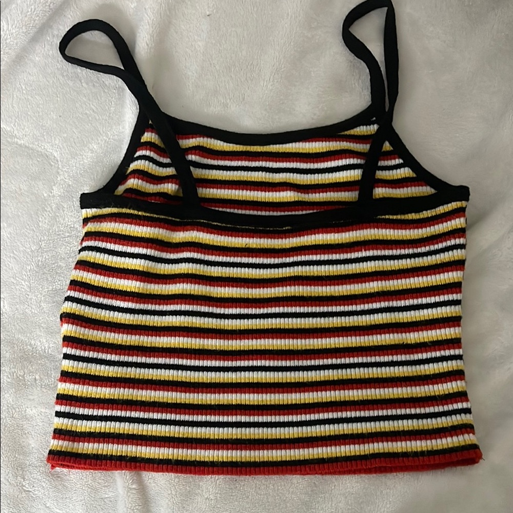 Striped Multicolor Women's Tank Top